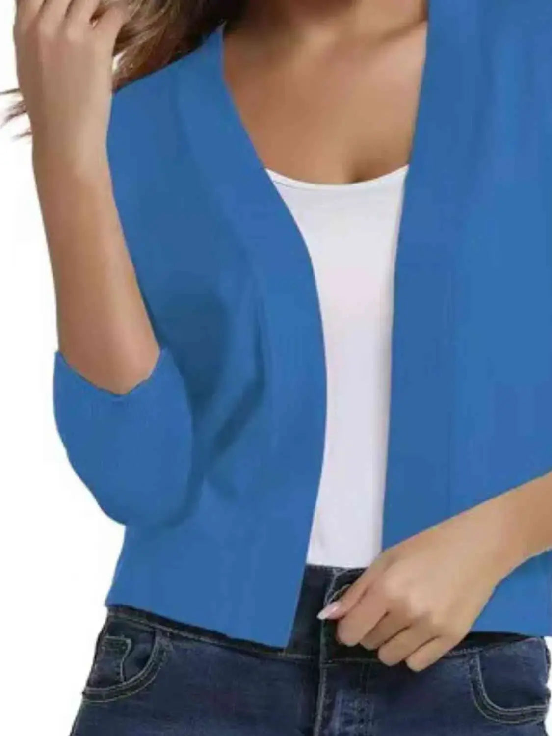 Open Front Cardigan - Trendsi - Flyclothing LLC