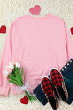 LOVER Round Neck Dropped Shoulder Sweatshirt - Trendsi - Flyclothing LLC