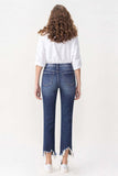 Lovervet Jackie Full Size High Rise Crop Straight Leg Jeans - Trendsi