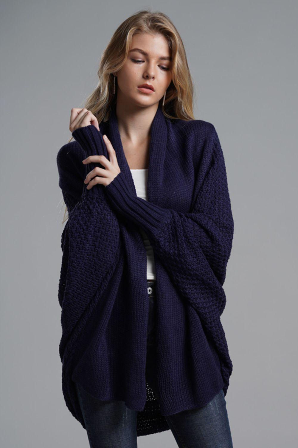 Open Front Dolman Sleeve Cardigan main image 0