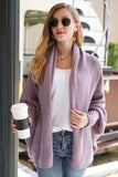 Dolman Sleeve Open Front Ribbed Trim Longline Cardigan - Trendsi - Flyclothing LLC