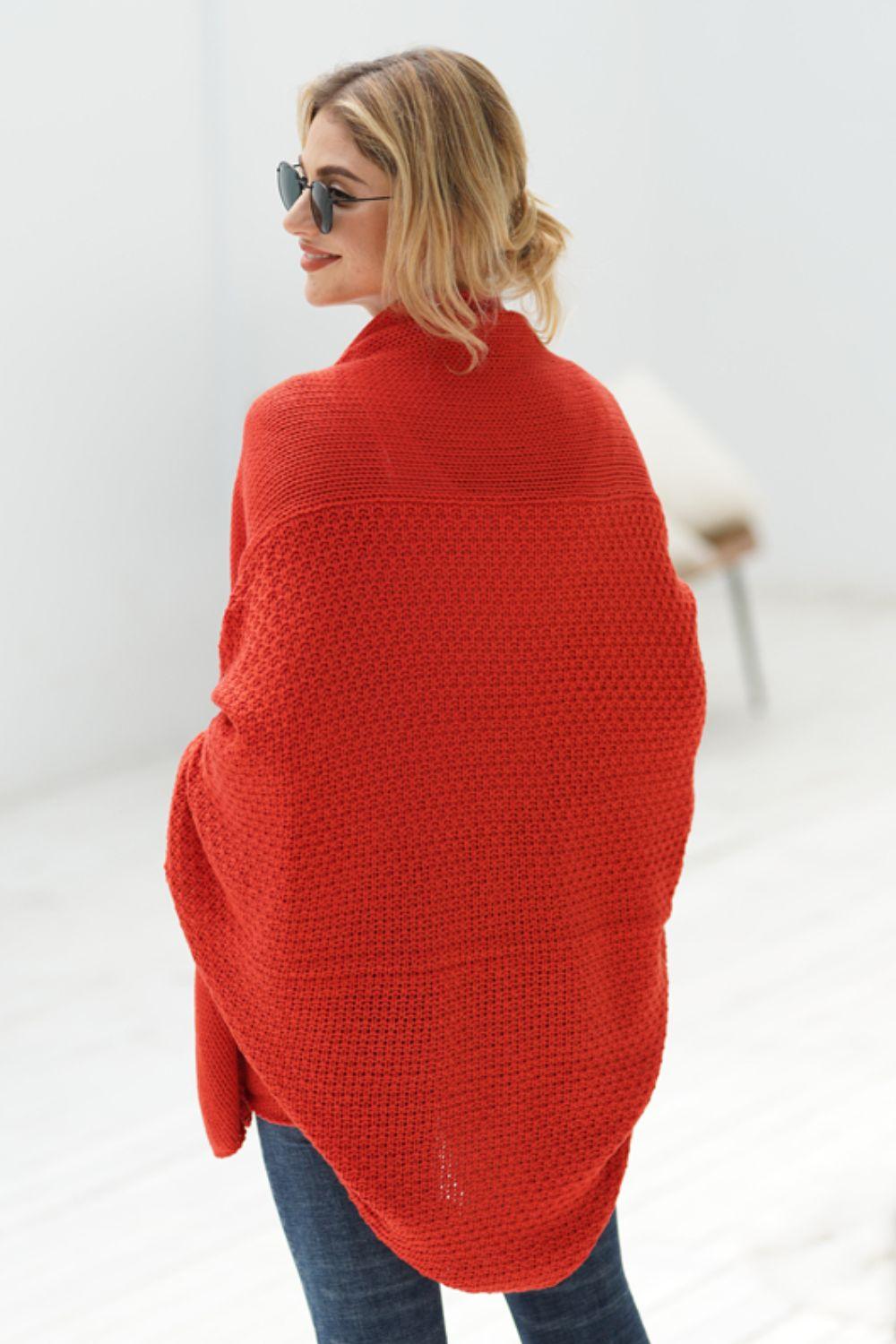 Dolman Sleeve Open Cardigan