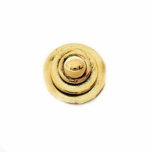 Domed Adjustable Brass Ring - Asha Handicrafts - Flyclothing LLC