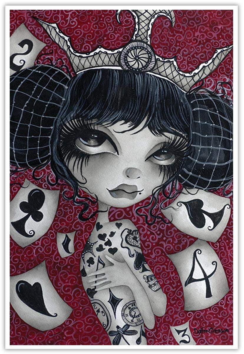Dottie Gleason House of Cards 12 x 18 Art Print - Dottie Gleason - Flyclothing LLC