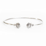 Double Lotus Cuff Bracelet - Asha Handicrafts