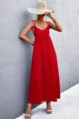 Double Strap Tie Back Dress - Trendsi - Flyclothing LLC
