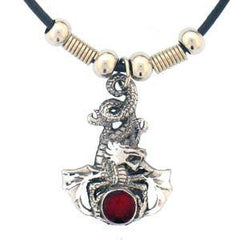 Dragon & Stone Adjustable Cord Necklace - Siskiyou Buckle