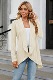 Open Front Long Sleeve Cardigan - Trendsi