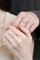 Minimalist 925 Sterling Silver Rhodium-Plated Ring - Trendsi - Flyclothing LLC