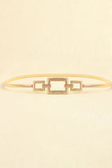 Square Shape Zinc Alloy Buckle Iron Belt - Trendsi - Flyclothing LLC
