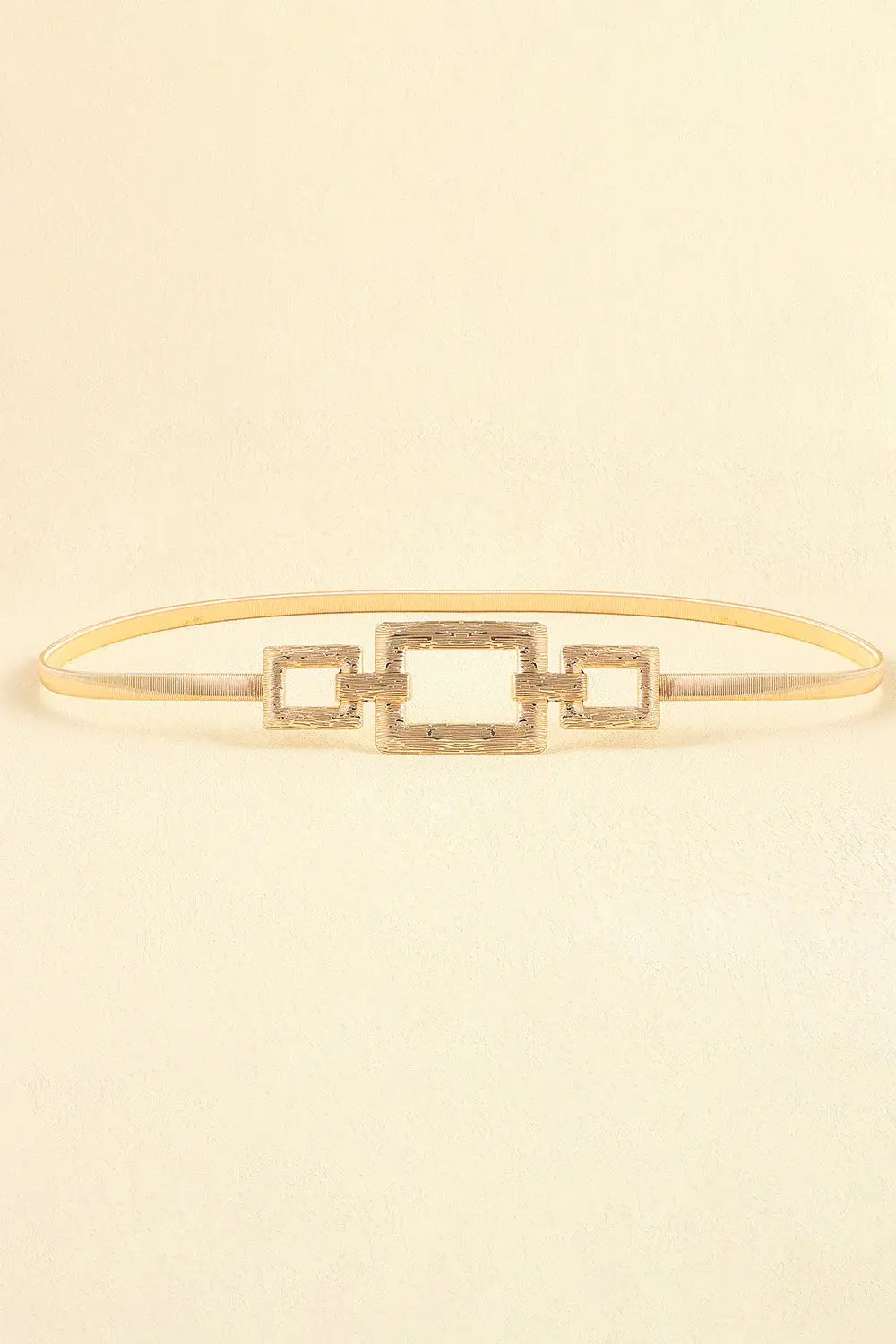 Square Shape Zinc Alloy Buckle Iron Belt - Trendsi - Flyclothing LLC