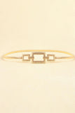 Square Shape Zinc Alloy Buckle Iron Belt - Trendsi