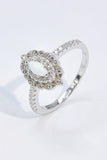 Modern Love Story Opal and Zircon Ring - Trendsi