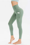Slim Fit Long Active Leggings with Pockets - Trendsi - Flyclothing LLC
