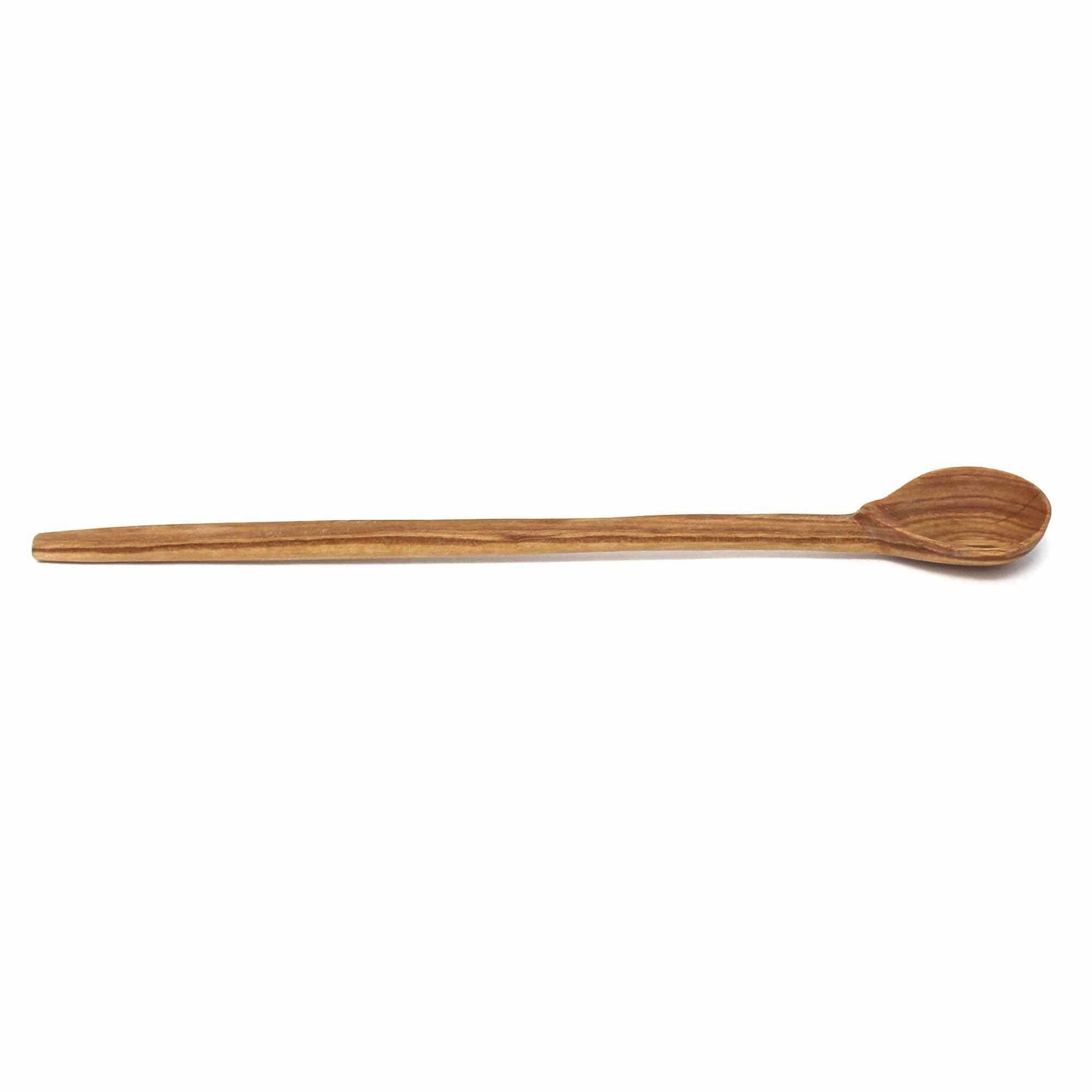 Olive Wood Long Appetizer Spoon, Set of 3 - Flyclothing LLC