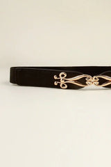 Alloy Buckle Elastic Belt - Trendsi - Flyclothing LLC