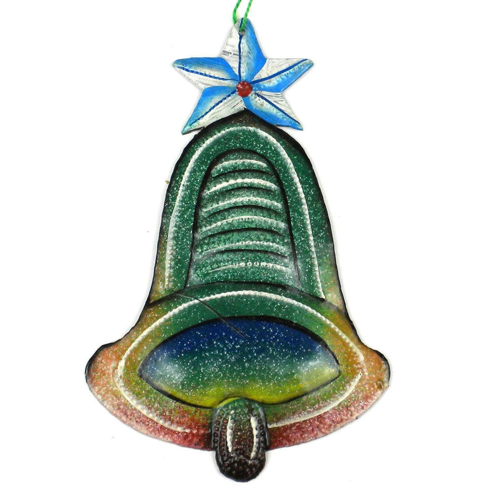Hand Painted Bell Steel Drum Ornament - Croix des Bouquets (H) - Croix des Bouquets