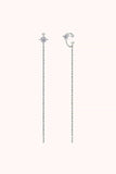 Moissanite 925 Sterling Silver Threader Earrings - Flyclothing LLC