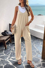 Pocketed Spaghetti Strap Overalls - Trendsi - Flyclothing LLC