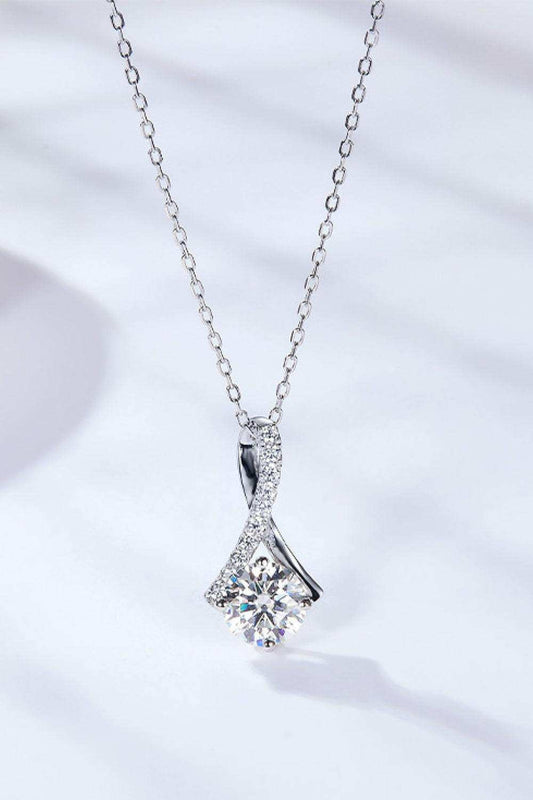 Special Occasion 1 Carat Moissanite Pendant Necklace - Trendsi - Flyclothing LLC