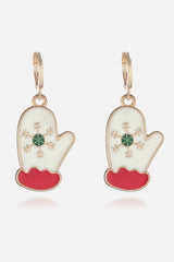 Christmas Theme Alloy Earrings - Trendsi - Flyclothing LLC