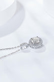 2 Carat Moissanite Round Pendant Necklace - Trendsi