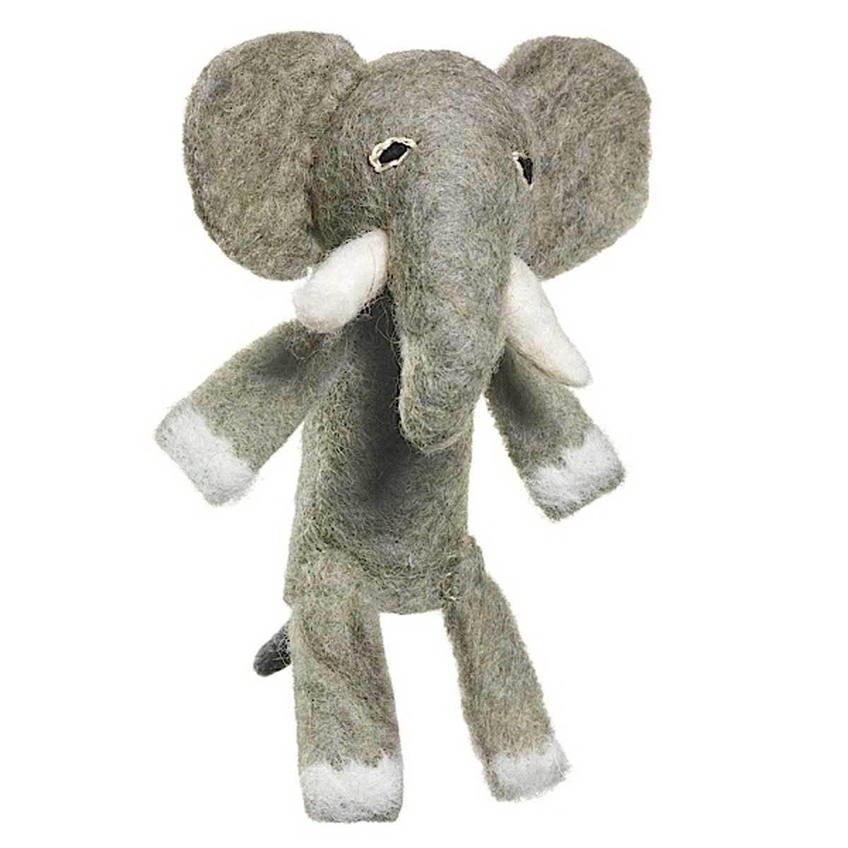 Woolie Finger Puppet - Elephant - Wild Woolies (T) - Flyclothing LLC