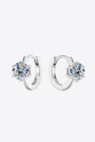 2 Carat Moissanite 925 Sterling Silver Huggie Earrings - Trendsi