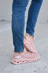 Forever Link Mesh Breathable Platform Athletic Shoes - Trendsi
