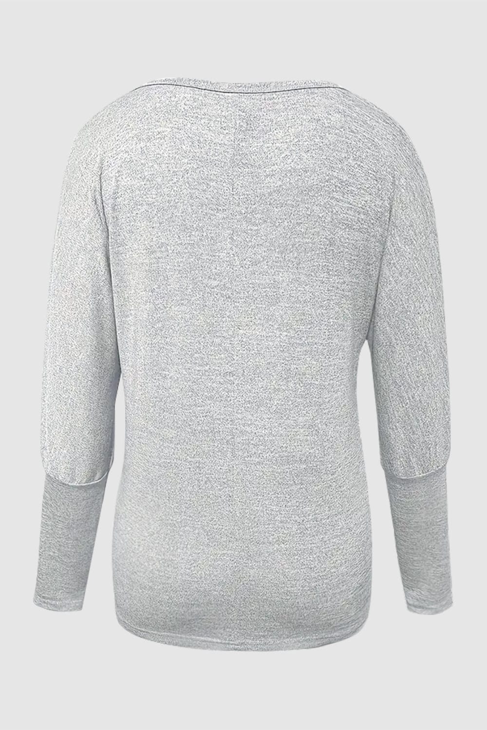 Cutout Round Neck Long Sleeve T-Shirt - Trendsi