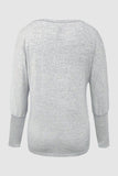 Cutout Round Neck Long Sleeve T-Shirt - Trendsi
