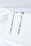 Elegant Moissanite 925 Sterling Silver Drop Earrings - Trendsi - Flyclothing LLC