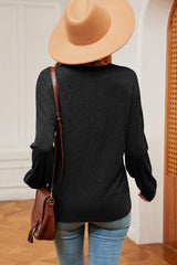 V-Neck Dropped Shoulder T-Shirt - Trendsi - Flyclothing LLC