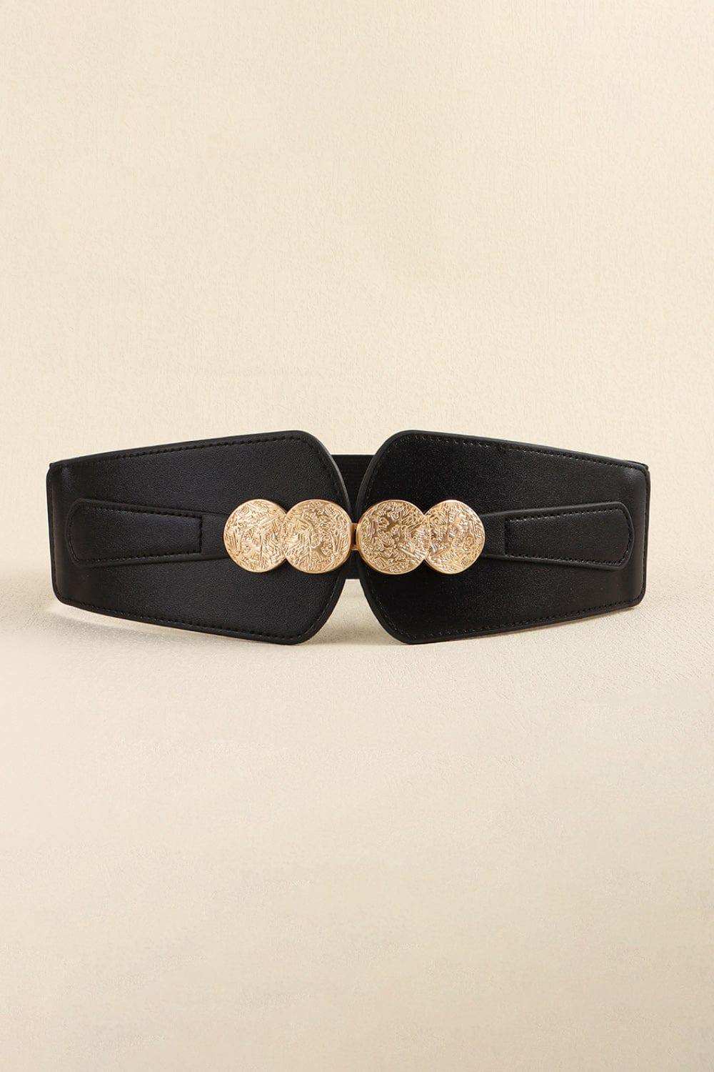 Alloy Buckle Elastic Belt - Trendsi - Flyclothing LLC