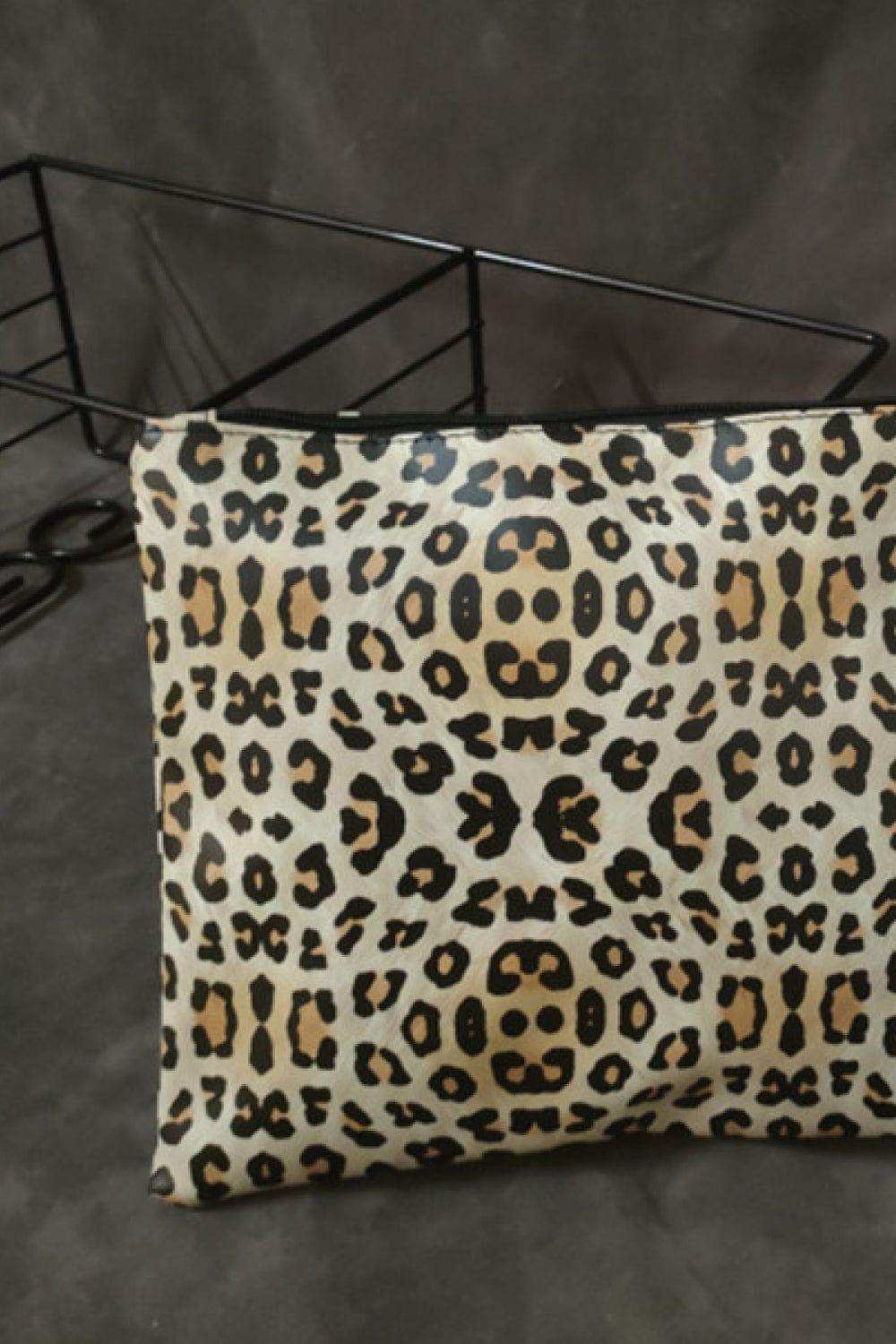 Leopard PU Leather Clutch - Trendsi - Flyclothing LLC