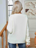 Button Up V-Neck Long Sleeve Cardigan - Trendsi - Flyclothing LLC