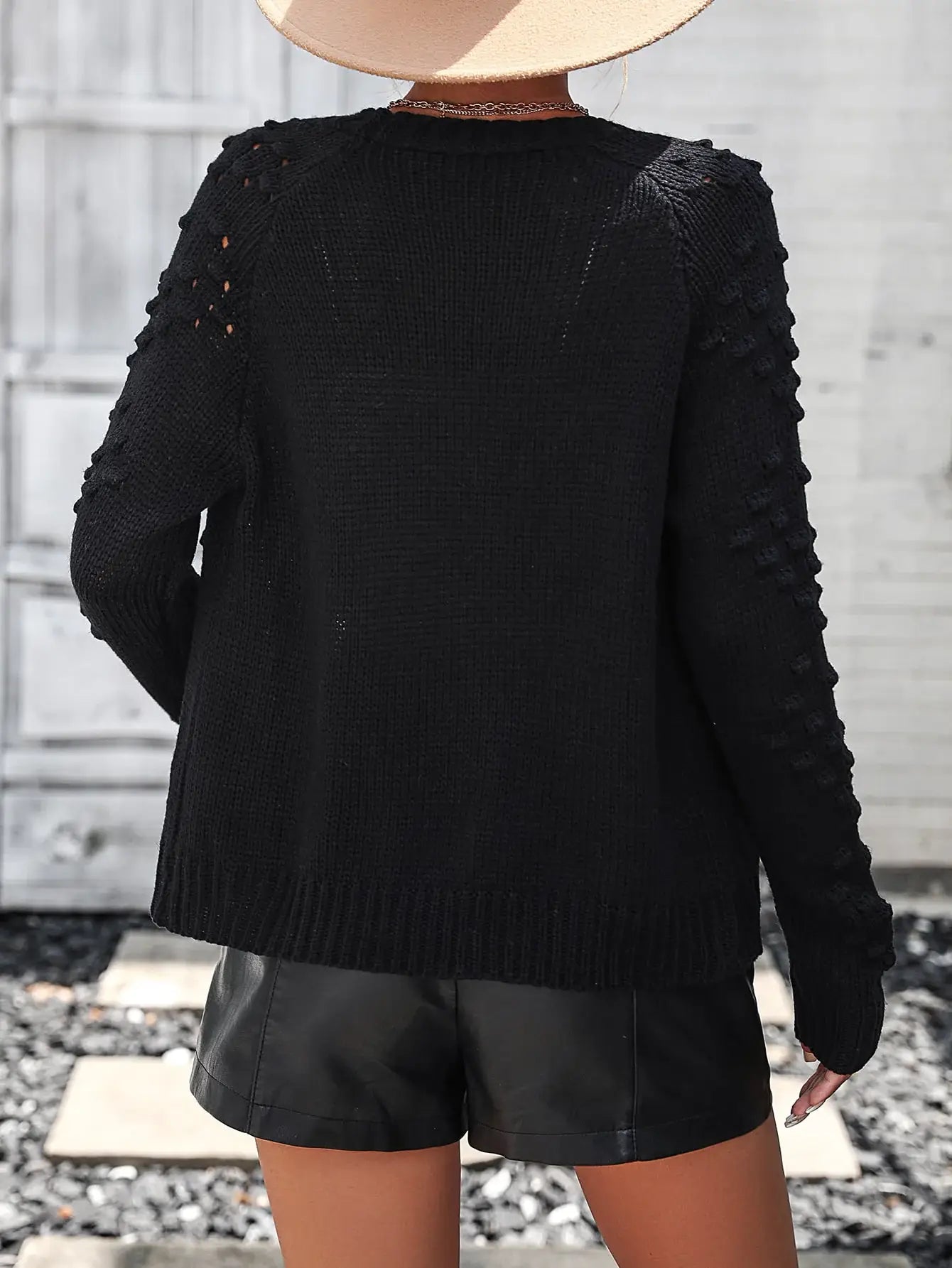 Open Front Long Sleeve Cardigan - Trendsi - Flyclothing LLC