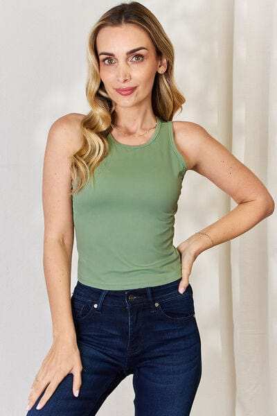 Basic Bae Full Size Round Neck Slim Tank - Trendsi - Flyclothing LLC