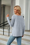Round Neck Long Sleeve T-Shirt - Trendsi - Flyclothing LLC