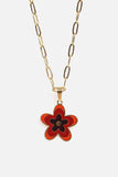 Flower Pendant Stainless Steel Necklace - Trendsi - Flyclothing LLC