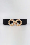 Zinc Alloy Buckle Elastic Belt - Trendsi - Flyclothing LLC