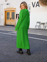 Full Size Collared Open Front Duster Cardigan - Trendsi - Flyclothing LLC