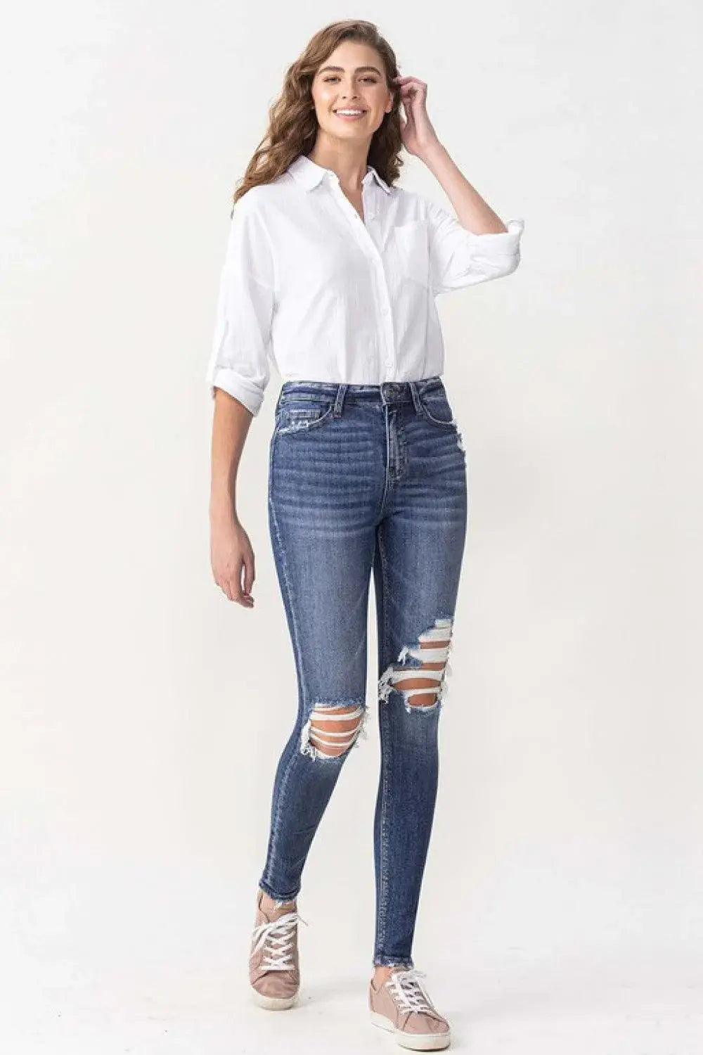 Lovervet Hayden Full Size High Rise Skinny - Trendsi - Flyclothing LLC