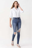 Lovervet Hayden Full Size High Rise Skinny - Trendsi