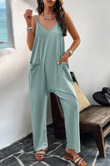Pocketed Spaghetti Strap Overalls - Trendsi - Flyclothing LLC