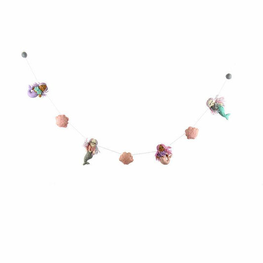 Mermaid Felt Garland - Global Groove - Global Groove