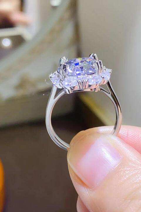 5 Carat Moissanite 925 Sterling Silver Ring - Trendsi - Flyclothing LLC