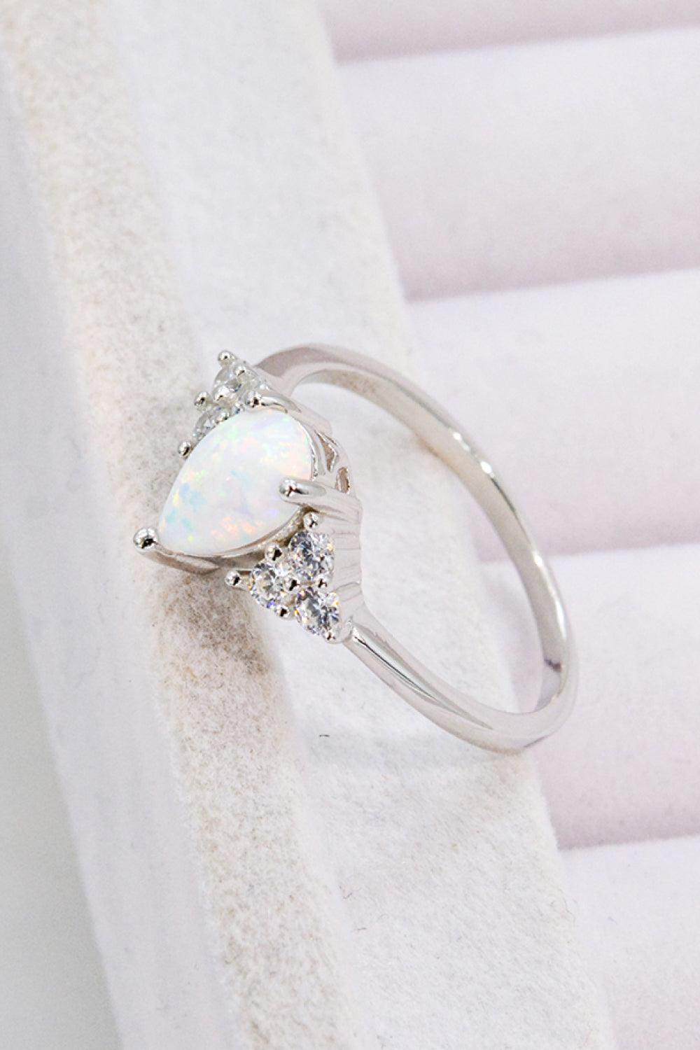 Limitless Love Opal and Zircon Ring - Flyclothing LLC