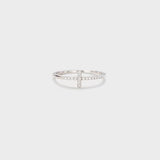 Cross Inlaid Zircon 925 Sterling Silver Ring - Trendsi