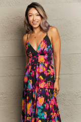 Cutout Spaghetti Strap Tiered Dress - Trendsi - Flyclothing LLC